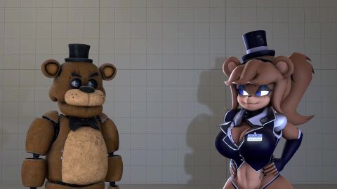 1boy 1girls 2025 5_fingers angry angry_expression angry_face animated animatronic animatronic_female animatronic_male annoyed annoyed_expression annoyed_face bear bear_boy bear_girl big_ass big_breasts black_bow_tie black_bowtie black_top_hat black_tophat blue_eyes bow_tie bowtie bra breasts brown_body brown_fur brown_hair comedy crossover eyeshadow female fhd five_nights_at_freddy's freddy_(fnaf) freddy_fazbear fredina's_nightclub fredina_(cally3d) frenni_(cryptia) frenni_(cryptiacurves) frenni_fazclaire funny hd hd_(traditional) hilarious humor looking_at_viewer male meme one_eye_closed panties ripped_clothing robot robot_boy robot_girl screaming shouting sound tagme talking_to_viewer thick_thighs top_hat tophat tuxedo ursid ursid_humanoid video voice_acted wink yelling yelling_at_another