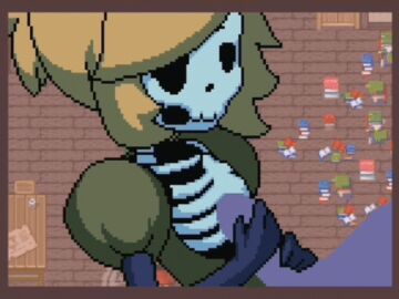 akai_(ugokashitari) animated animation blonde_hair blue_body blue_bones boobjob breasts cum cum_on_breasts cum_on_ribs female female/male female_focus game_cg genitalia handjob horizontal_image horizontal_video longer_than_10_seconds loop male male/female princess_and_conquest sex short_playtime shorter_than_10_minutes shorter_than_30_seconds shorter_than_3_minutes shorter_than_five_minutes shorter_than_four_minutes shorter_than_one_minute shorter_than_two_minutes skeleton skeleton_girl yellow_clothing yellow_hair