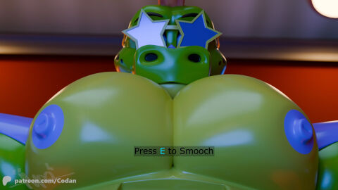 1boy 3d android animatronic bara big_breasts big_chest big_pecs breasts busty codans five_nights_at_freddy's five_nights_at_freddy's:_security_breach fnaf huge_breasts huge_pecs male male_only montgomery_gator_(fnaf) muscular muscular_chest muscular_male robot solo yaoi