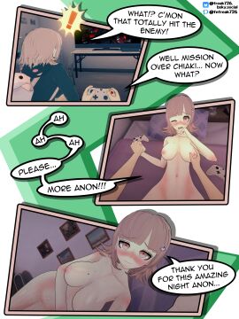 3d breasts completely_nude danganronpa danganronpa_2:_goodbye_despair fefreak726 female groping groping_breasts koikatsu large_breasts nanami_chiaki nude nude_female sex super_danganronpa_2