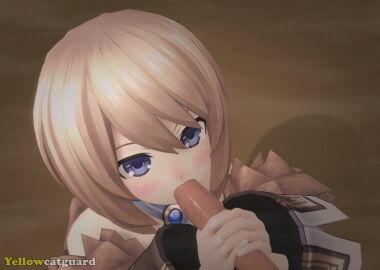 animated blanc blowjob choujigen_game_neptune clothing cum cumshot fellatio neptunia_(series) sound source_filmmaker tagme video yellowcatguard