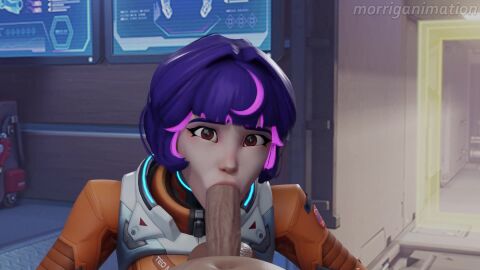 balls_deep blizzard_entertainment blowjob deepthroat fellatio juno_(overwatch) morriganimation oral overwatch pov pov_eye_contact tagme video
