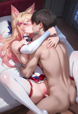 1girls ahri blonde_hair league_of_legends star_guardian_ahri star_guardian_series tagme video