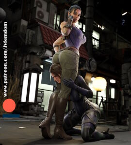 2girls 3d absurd_res arrogant ass beaten between_legs between_thighs blender brown_boots brown_hair catfight catsuit crush crushing defeated dominant dominant_female domination dominatrix female female/female female_domination female_on_female female_only femdom fight fingerless_gloves headscissor headscissors helpless highres humiliated humiliating humiliation jill_valentine jill_valentine_(sasha_zotova) jpeg jvfemdom knee_boots leather_boots leg_lock leglock legs looking_pleasured multiple_females multiple_girls pinned pinned_down ponytail pose resident_evil resident_evil_5 round_ass round_butt sadism sadistic sadistic_female scissorhold sheva_alomar short_hair smile smirk smug smug_face smug_grin submission submission_hold submissive thick_ass thick_thighs thighs utter_domination voluptuous voluptuous_female wrestling yuri