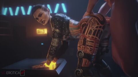 1boy 1girls jack_(mass_effect) light-skinned_female light-skinned_male mass_effect tagme vgerotica video