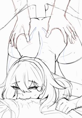 1boy 1girls 2d anal anal_penetration anal_sex animated atkoart dat_anus female long_hair male petite slim tagme the_atko