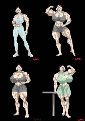 1girls abs anna_marie biceps breasts female female_only hyper_muscles marvel marvel_comics matl muscles muscular muscular_arms muscular_female muscular_legs muscular_thighs pecs rogue_(evolution) rogue_(x-men) solo x-men x-men_evolution