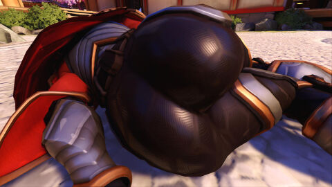 1girls 3d activision alternate_costume ass ass_focus big_ass blizzard_entertainment clothed defeated defeated_heroine female female_only fully_clothed illari_(overwatch) illari_quispe_ruiz non-nude official_art on_ground overwatch overwatch_2 pants peruvian_female screencap screenshot skintight solo solo_female sundown_illari tapem8 yoga_pants