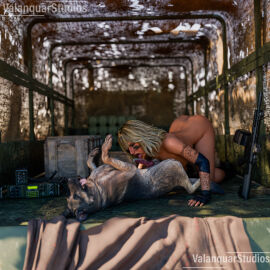 3d animal_penis army army_girl ass ass_up athletic athletic_female bangs canine canine_genitalia canine_on_human canine_penis cum dog dog_penis fellatio female female_focus female_on_feral female_on_top feral_on_female feral_on_human fit fit_female high_resolution highres human_female human_on_feral interspecies k9 knot knotted_penis licking_penis light-skinned_female light_skin male military military_boots military_vehicle nude nude_female on_all_fours penis radio sneaking sneaky soldier submissive_female tactical_gear tactical_nudity valanquarstudios weapon white_woman worship zoophilia