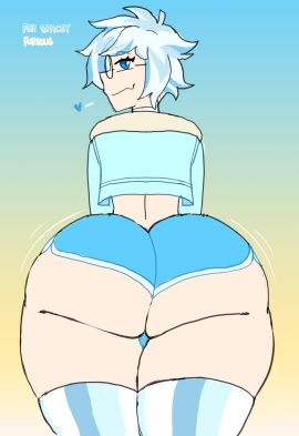 1boy 1femboy ass big_ass bottom_heavy bottom_heavy_femboy bubble_ass bubble_butt crossdressing fat_ass femboy femboy_only girly glasses huge_ass large_ass looking_at_viewer looking_back male png space_left spacey_(space_left) thick_ass thick_thighs trap wide_hips zrfurious