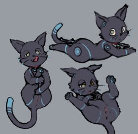 2023 808_(hi-fi_rush) anus ass black_body black_ears black_fur black_tail black_whiskers blue_body blue_eyes blue_fur blue_pawpads blue_tail blue_tail_tip blue_whiskers dipstick_tail domestic_cat fangs felid feline felis female female_feral feral forurune fur genitals grey_background half-closed_eyes hi-fi_rush hi_res humanoid_genitalia humanoid_genitalia_on_feral humanoid_pussy humanoid_pussy_on_feral legs_up licking licking_lips licking_own_lips lying mammal markings microsoft mouth_closed multicolored_body multicolored_eyes multicolored_fur multiple_images narrowed_eyes on_back on_front open_mouth orange_eyes pawpads pink_pussy pink_tongue pointy_ears presenting presenting_pussy prick_ears pussy quadruped simple_background solo tail tail_markings tango_gameworks teeth tongue tongue_out two-tone_body two-tone_eyes two-tone_fur two-tone_tail two-tone_whiskers whiskers