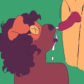 ambiguous_gender animal_genitalia animal_penis animated anthro bodily_fluids canine_genitalia canine_penis cum cum_in_mouth cum_inside cumshot dog_plushie drinking drinking_cum duo ejaculation faceless_character faceless_male gem genital_fluids genitals jewelry male male/male necklace pearl_(gem) pearl_necklace penis pixel_(artwork) pixel_animation pixel_art plushie teddy_bear urfavvpuppy