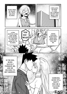 angry angry_expression angry_eyes angry_face asphyxiation boss boss_and_employee boss_and_subordinate chain chain_around_neck chain_leash chained closed_eyes company dirty employee female hands_around_neck kissing male marriage married married_couple married_female married_male original ragged_clothing sad senukin_(artist) slavery wedding wedding_attire wedding_day wedding_dress wedding_veil wholesome