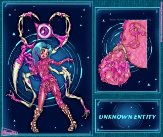 alien almost_naked balls balls_expansion balls_growth balls_growth_(enlargement) big_balls blue_hair body_invasion chastity chastity_cage chastity_device creative_chastity cyan_hair femboy full_body genital_expansion genital_growth genital_growth_(enlargement) hornyfudge huge_balls hyper hyper_balls light_skin living_clothes male male_only male_urethral_insertion original original_character original_characters otoko_no_ko oversized_balls penile_urethral_insertion penis possessed possession red_eyes science_fiction sissy slime_monster sounding standing urethral_insertion x-ray_view