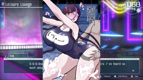ahe_gao brainwashed eva_(the_hundred_line) sex swimsuit tagme the_hundred_line_-last_defense_academy- video