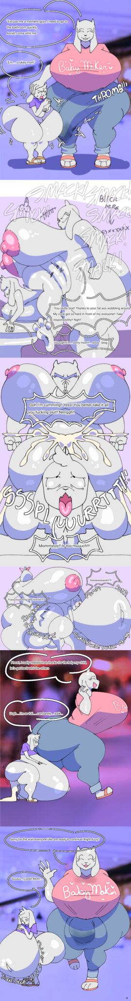 1futa absurd_res age_difference anal anal_sex anthro asriel_dreemurr ass balls bathroom belly belly_inflation big_ass big_balls big_breasts big_butt big_penis bodily_fluids bovid breasts bulge caprine clothing comic cum cum_drip cum_in_ass cum_inside cumflation dialogue dominant dominant_intersex draneko132 dripping duo femboy femboy_asriel footwear futa_on_male futanari gaslighting genital_fluids genitals goat herm hi_res huge_ass huge_butt huge_cock hyper hyper_ass hyper_butt hyper_genitalia hyper_penis incest_(lore) inflation intersex intersex/male intersex_penetrating leaking_cum long_image male male_penetrated mall mammal mother_(lore) mother_and_child_(lore) mother_and_son_(lore) nude parent_(lore) parent_and_child_(lore) parent_and_son_(lore) penetration penis public public_restroom public_sex restroom_stall rough_sex sandals sex shoes size_difference son_(lore) stomach_bulge submissive submissive_male tall_image thick_thighs toilet toriel undertale undertale_(series) victim_blaming