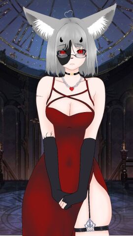 pvp_vwv_owo alice_kaneko alice_luft cute demon demon_fox female kumiho neko princes red red_dressrnrnrntagme