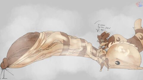 anthro artist_logo artist_name balls big_penis dialogue furret furry huge_cock hyper hyper_balls hyper_penis lattemon lattemon_(character) male penis pokemon pokemon_(species) simple_background steamy steamy_penis tagme text thick_thighs wide_hips