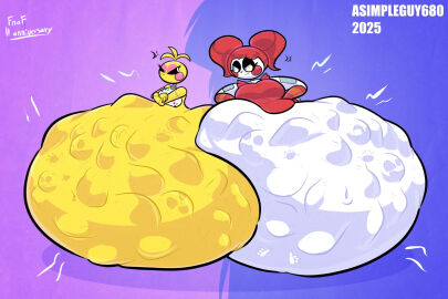 2girls animatronic animatronic_female asimpleguy680 baby_(fnafsl) chicken chicken_girl circus_baby circus_baby_(fnaf) female five_nights_at_freddy's five_nights_at_freddy's:_sister_location five_nights_at_freddy's_2 robot robot_girl robot_humanoid scottgames toy_chica_(fnaf) vore vore_belly