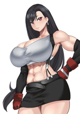 1girls 2024 2d 2d_(artwork) abs armpits ass athletic athletic_female bare_belly bare_stomach belly belly_button belt big_ass big_breasts big_butt black_hair boobies boobs breasts cleavage clothed clothing color colored elbow_gloves fanart fantasy female final_fantasy final_fantasy_vii final_fantasy_vii_remake full_color gloves huge_breasts large_breasts long_hair looking_at_viewer massive_breasts muscles muscular muscular_female red_eyes seductive short_skirt skirt smile smiling smiling_at_viewer square_enix teaindian tifa_lockhart very_long_hair video_game_character video_game_franchise video_games voluptuous voluptuous_female