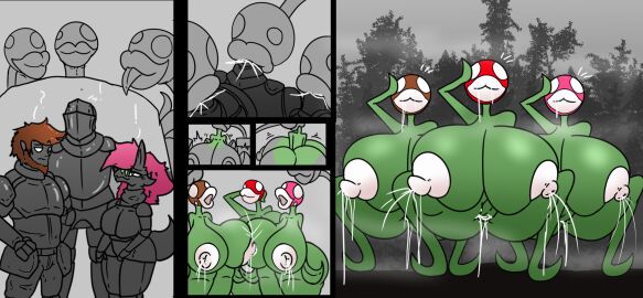 after_transformation alternate_species anthro areola armor ass big_ass big_breasts big_butt bodily_fluids brainwashing breast_expansion breast_growth breast_growth_(enlargement) breast_milking breast_squish breasts breasts_frottage butt_expansion canid canine canis clothed clothing curvy_figure digital_media_(artwork) ejaculation elemental_creature elemental_humanoid expansion female flora_fauna forced_transformation fox fur genital_fluids genitals group hair hashi_(sralivewolfox) headgear helmet hi_res huge_ass huge_breasts huge_butt human humanoid hybrid intelligence_loss lactating looking_pleasured male mammal mario_(series) mid-transformation mind_break mind_control nintendo nipples nude open_mouth piranha_plant plant plant_humanoid plant_transformation post-transformation pussy pussy_ejaculation saliva saliva_string simple_background smile species_transformation squish tail thick_thighs tongue transformation transformation_sequence undressing vaginal_fluids vf-01s voluptuous wide_hips wolf