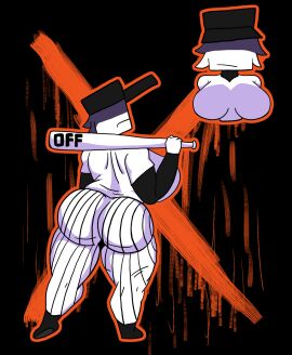 1girls ass baseball baseball_(sport) batter big_ass big_breasts breasts female female_only indie_game off off_(game) rpg_maker solo solo_female the_batter the_batter_(off) thick_ass thick_thighs verisart white_body white_hair white_skin
