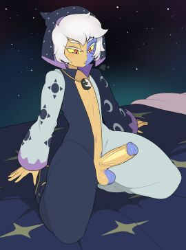 1boy 1femboy 2025 2d 2d_(artwork) captain_kirb femboy femboy_only hi_res high_resolution highres humanoid male male_only penis png the_collector_(the_owl_house) the_owl_house two-tone_body two-tone_penis yellow_sclera