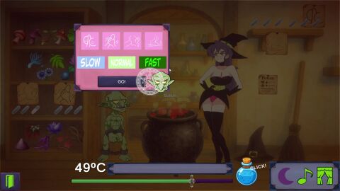 1boy ahoge all_fours animated black_gloves black_thighhighs blush bondage boots breasts cg closed_eyes doggy_style elbow_gloves female flower gloves goblin green_skin hanging_breasts high_heel_boots high_heels indoors jar large_breasts long_hair magic magic_circle multiple_boys nipples nude official_art open_mouth pointy_ears potion purple_hair sex sex_from_behind sound straddling straight tagme thigh_boots thighhighs vaginal_penetration video witch_(witch_seed_gsa) witch_seed_(goblin_slave_alchemy)