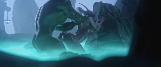 3d 4k 4k_resolution animated ballsack bent_forward bent_over bouncing_breasts breast_grab breast_squeeze breasts bubbling elf_ears erect_nipples foggy foggy_background hand_around_neck jacuzzi long_penis moaning moaning_in_pleasure moans nagoonimation night night_elf night_sky nipples orc outdoor_sex outdoors penis ponytail rough_sex sex sound sound_effects standing standing_sex tagme thick_penis vaginal_sex video warcraft water white_eyes world_of_warcraft