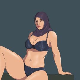 arab ass big_ass big_breasts boyarrudin breasts busty chubby chubby_female fat_ass female hijab hijabi iran iranian persian_female solo solo_female solo_focus underwear