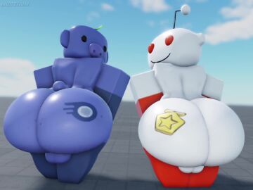 2boys 3d animated ass balls big_ass discord_(app) duo femboy gay huge_ass large_ass male male_only muitetul no_sound reddit roblox robloxian snoo tagme tattoo_on_butt thick_thighs twerking video wumpus