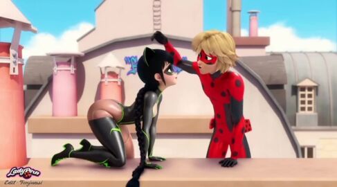 ai_assisted ai_generated ass big chat_noir ferjuasi ladybug_(character) lovers miraculous_ladybug mp4 on_all_fours pet_play petting petting_head roleplay smile smirking tagme talking tickling video