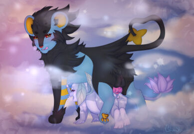 bodily_fluids clitoris doggy_style dominant dominant_male dragon dragonflora duo felid feline female feral from_behind_position generation_4_pokemon genital_fluids genitals glowstone2001 hi_res knot knotted_penis luxray male male/female mammql mint_(dynastyoftheemeraldmoon) mythological_creature mythological_scalie mythology nintendo penetration penis pokemon pokemon_(species) prehensile_clitoris scalie sex submissive submissive_female tad_(thataveragedude) vaginal_fluids vaginal_penetration vulva