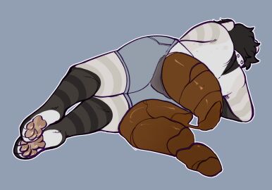 ambiguous_gender anthro anus ass clothed clothing collar digital_media_(artwork) domestic_cat excessive_feces feces felid feline felis hi_res hyper hyper_feces hyper_scat hyper_soiling mammal oreo_(thatcreamcat) scat soiling solo solo_focus thatcreamcat