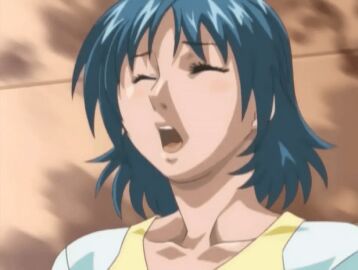 00s 2006 animated bible_black bible_black_only blush closed_eyes collarbone female implied_penetration implied_sex kurimoto_maki lowres open_mouth short_hair tagme tennis_uniform