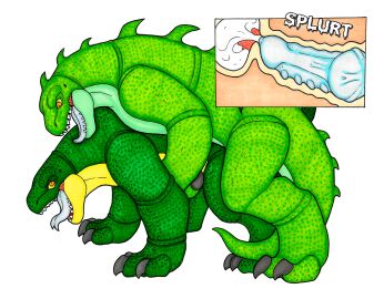 1girls 4_fingers 4_toes after_transformation all_fours alpha_channel barefoot belly_scales blue_penis blue_tongue bodily_fluids claws cum cum_inside digitigrade duo earhole ejaculation erection feet female feral finger_claws fingers forced_transformation forked_tongue from_behind_position genital_fluids genitals green_body green_scales grey_claws hissing identity_death impregnation ivanks liz_allan lizard long_neck long_tail long_tongue looking_down_at_partner looking_up_at_partner male male/female markings marvel marvel_comics mental_transformation mounting nude open_mouth orange_eyes penetration penile_spines penis post-transformation pupils pussy quadruped reptile scales scalie sex sharp_teeth side_view simple_background slit_pupils snout species_transformation spider-man_(series) spots spotted_body spread_legs spreading tail teeth thick_thighs toe_claws toes tongue transformation transformation_through_technology transparent_background uterus vaginal_penetration yellow_body yellow_scales yellow_sclera