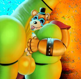 alligator alligator_tail alligatorid alligatorid_humanoid animatronic anthro anthro_male bear biceps big_ass black_nails blue_eyes blue_nails bowtie clawed_fingers claws crocodile crocodile_tail crocodilian crocodylid eye_wear face_paint facial_markings fingering fingering_ass fingering_partner fingerless_gloves five_nights_at_freddy's five_nights_at_freddy's:_security_breach fnaf gay gay_sex glamrock_freddy_(fnaf) green_body green_scales green_skin long_nails looking_pleasured lucivire machine male male/male male_only mohawk mohawk_(hairstyle) montgomery_gator_(fnaf) montyxfreddy muscles muscular muscular_anthro muscular_body muscular_furry muscular_male non_human red_eyes red_hair reptile reptile_humanoid robot robot_anthro robot_humanoid scales scalie scottgames shades sharp_teeth shoulder_pads spiked_bracelet spikes spotted_body star_shades steel_wool_studios sunglasses tail_markings tan_body tongue_out top_hat two-tone_body ursid ursid_humanoid ursine yellow_body yellow_scales yellow_skin