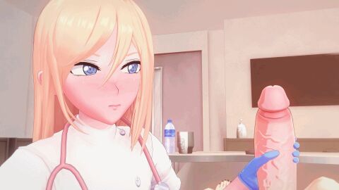2boys 3d animated femboy gloves handjob lars_(snats) male nurse penis snats twisted_world_(game)