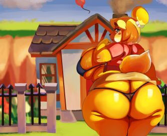1girls absurd_res alternate_breast_size animal_crossing anthro anthrofied ass ass_crack ass_focus back_view backboob belly bent_over berseepon09 big_ass big_breasts blue_eyes blush bra breasts breasts_bigger_than_head bubble_ass bubble_butt busty butt_crack canid canine chubby chubby_female cleavage clothed clothes_lift clothing curvaceous curvy curvy_figure digital_media_(artwork) domestic_dog eyebrows eyelashes fat_ass female female_focus female_only fur furry glistening glistening_body headgear headwear hi_res isabelle_(animal_crossing) isolatedartest looking_at_viewer looking_back mammal motion_lines nintendo open_mouth solo sweat sweatdrop sweaty tagme thick_thighs thong venus_body video_games voluptuous voluptuous_female wide_hips yellow_body yellow_fur