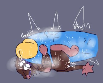 amber_(felineflustered) anthro arm_hair bfad big_penis blush bodily_fluids body_hair demon domestic_cat duo eyewear felid feline felineflustered felis futanari genital_fluids genitals glasses hug huge_cock hugging_another hugging_penis humping hyper hyper_genitalia hyper_penis intersex mammal musk musk_clouds musky_cock onomatopoeia penis precum precum_on_face slightly_chubby slightly_chubby_futa slightly_chubby_intersex sound_effects sweat text underneath