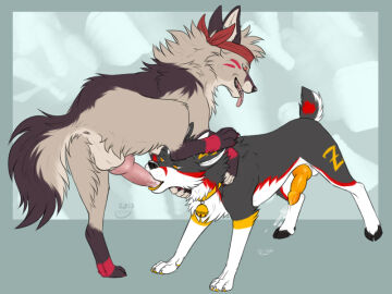 feral gay male mosfet_(character) mosfetbah oral_sex