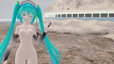 3d breasts breasts_out female hatsune_miku naked_female pussy pussy_out vocaloid