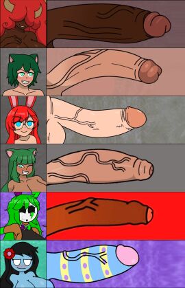 1boy 1futa 1girls amateur_artist balls big_balls big_penis cock_chart edit futanari long_penis low_effort male part_2 penis penis_chart penis_comparison penis_size_chart penis_size_comparison