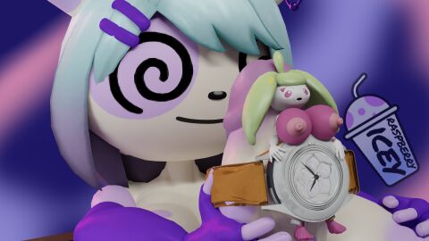 accessory anthro big_penis breasts clock cock_ring duo erection feet female futanari gale_(raspberry-icey) generation_3_pokemon generation_7_pokemon genitals hair hi_res huge_cock humanoid hyper hyper_genitalia hyper_penis intersex jewelry macro male masturbation nintendo penis penis_accessory penis_jewelry penis_tip pokemon pokemon_(species) raspberry-icey renae_(taomaiko) ring_piercing size_difference size_play spinda steenee stroking_penis watch wristwatch zoom_in