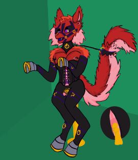 anal_plug anthro ball_gag biped blinders bondage bondage_gear bondage_gloves boots bound breasts buttplug canid canine chastity_cage chastity_device clamp clothing collar corset eyewear femboy flat_chastity_cage footwear fox futanari gag handwear hi_res hoof_boots hoof_gloves horse_harness horseshoe hybrid intersex latex latex_clothing latex_skinsuit lingerie lynx_(mankybitch) male mammal maned_wolf mankybitch nipples petplay plug_(sex_toy) ponyplay posture_collar restrained restraints roleplay rubber_clothing sex_toy shoes skinsuit solo tight_clothing topwear