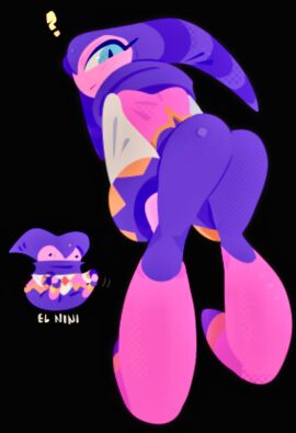 ambiguous_gender ass ass_focus bent_over bubble_ass bubble_butt curvy eyelashes feminine feminine_body humanoid jester jester_outfit looking_at_viewer looking_back nights nights_into_dreams redxliner revealing_clothes skin_tight solo solo_focus throwing_it_back