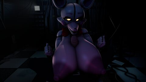 1girls 3d 3d_(artwork) boobjob breasts female five_nights_at_freddy's five_nights_at_freddy's:_sister_location funtime_foxy_(fnaf) mishuyuu mishuyuu_(modeler) nerlicore pink_nipples pov source_filmmaker straight white_body yellow_eyes