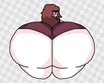 1girls about_to_burst about_to_explode angry_expression ass ass_bigger_than_body ass_bigger_than_head ass_bigger_than_torso ass_body ass_expansion ass_focus ass_out bad_anatomy behind_view brown_hair butt_expansion carmen_(spooky_month) checkered_background fat_ass female female_only from_behind massive_ass pixel_(artwork) pixel_art red_dress spooky_month sr_pelo thick_ass thick_legs thick_thighs tight_clothing transparent_background white-skinned_female white_skin white_skinned_female wide_hips wide_thighs