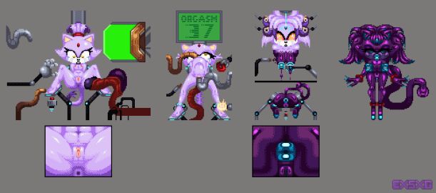 anus big_breasts blaze_the_cat brainwashing breasts close-up clothing corruption digital_media_(artwork) domestic_cat exkrill felid feline felis female genitals glistening glistening_body humanoid hypnosis hypnotic_eyes latex latex_clothing latex_skinsuit machine mammal mind_break mind_control nipple_mouth orgasm orgasm_face pixel_(artwork) project_x_love_potion_disaster puffy_anus pussy robotic_arm sega sequence skinsuit slave solo sonic_(series) sonic_the_hedgehog_(series) sprite sprite_art tail tentacle tight_clothing vulva