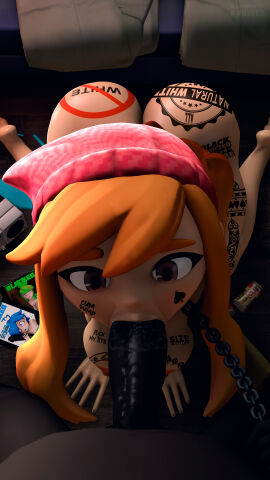 1boy 1girls 3d areola areolae ass big_ass big_breasts black_lipstick black_penis body_writing breasts bubble_ass bubble_butt completely_nude dark-skinned_male dark_skin faceless_male fellatio female female_focus from_above huge_ass human_meggy interracial long_penis looking_at_penis magazine male meggy_spletzer nude orange_hair partial_male penetration penis pov queen_of_spades raceplay red_eyes size_matters smg4 straight tattoo tattoo_on_legs teenager thick uncensored whiteweasel